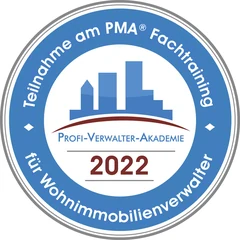 Emblem: Teilnahme am PVA® Fachtraining für Immobilienverwalter 2022